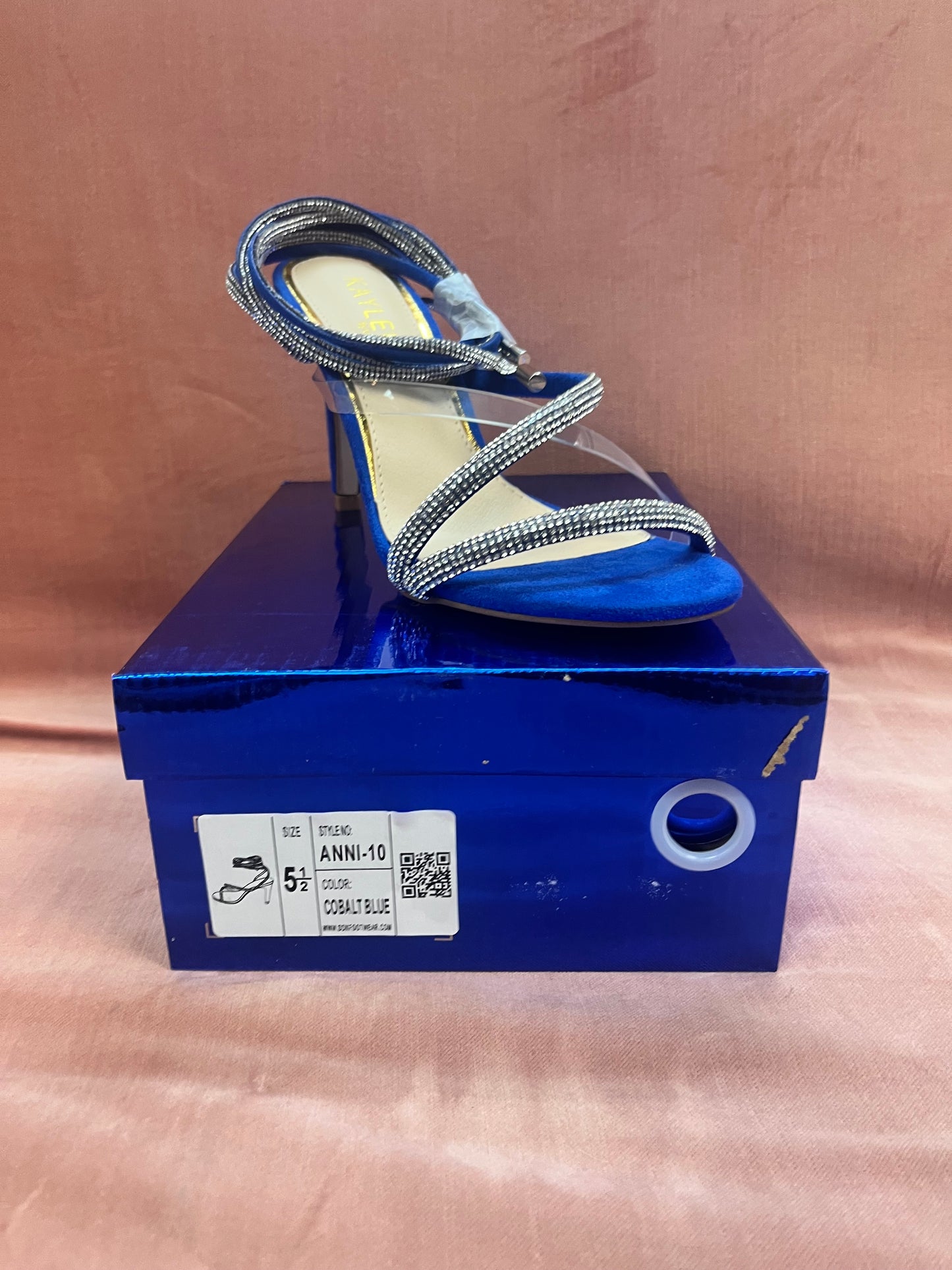 Anni-10 Rhinestone Wrap-up Stiletto