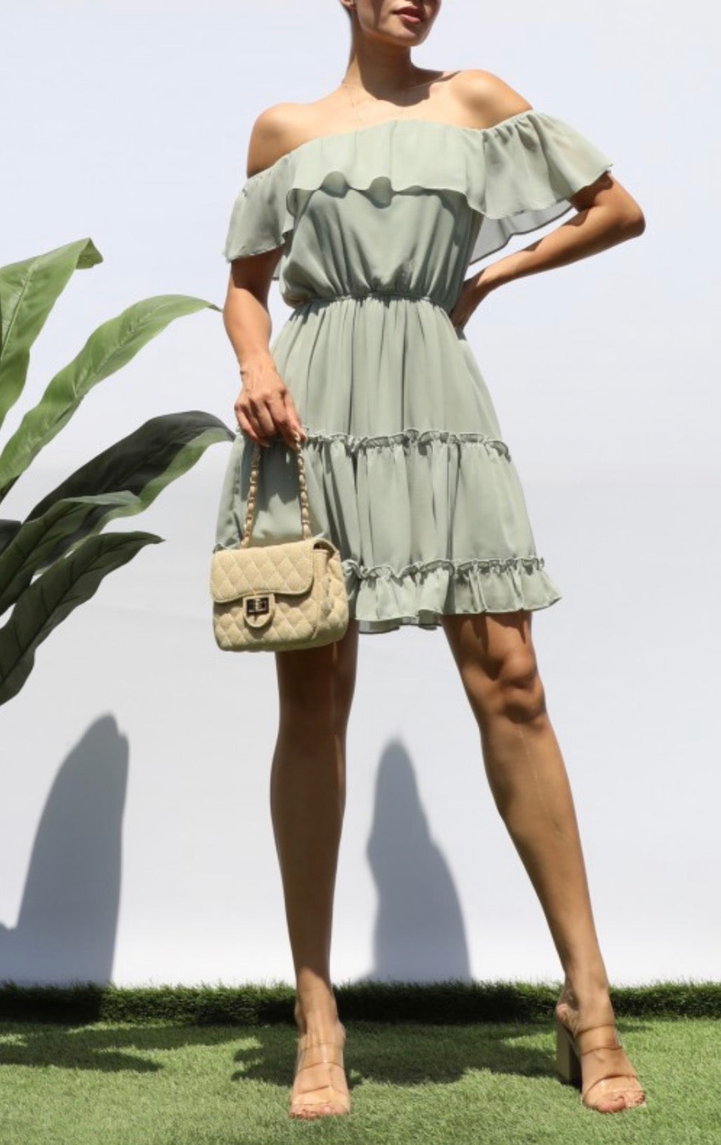 Off Shoulder Mini Dress
