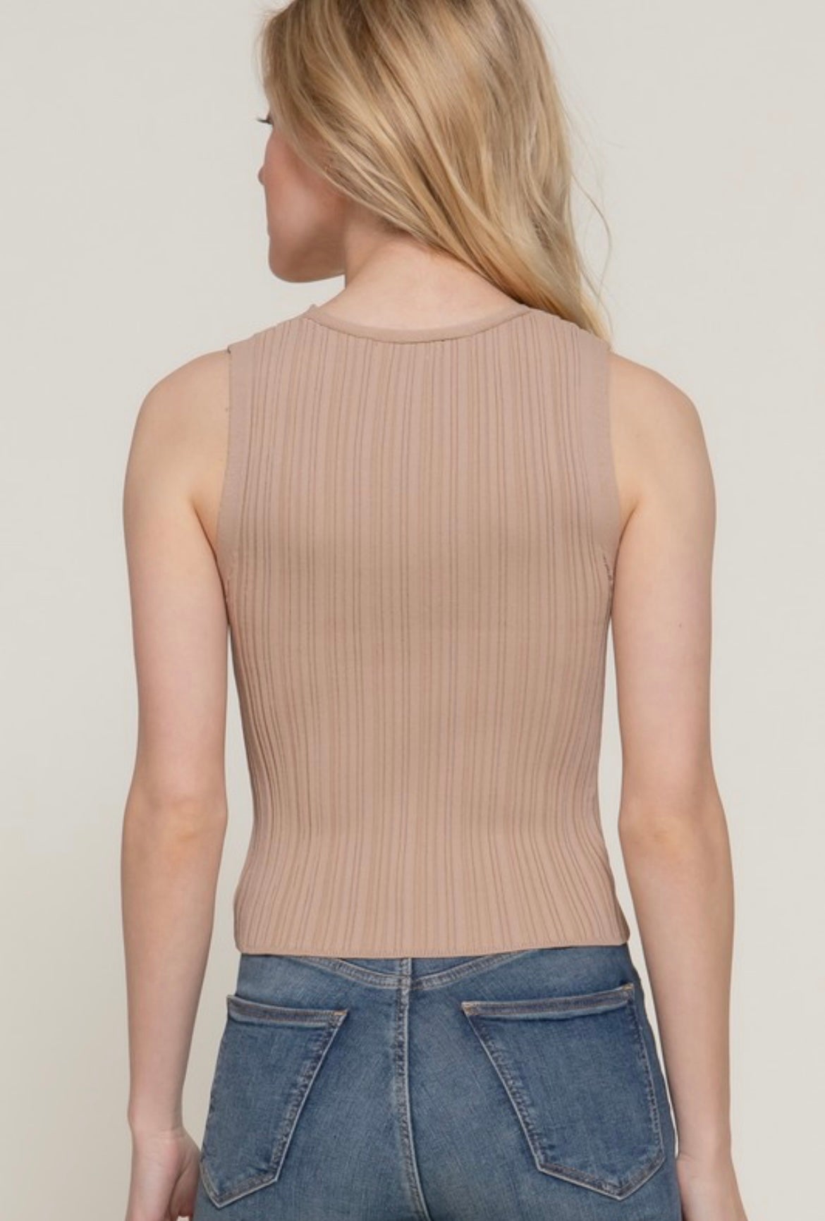 Sleeveless V-Neck Vest Top