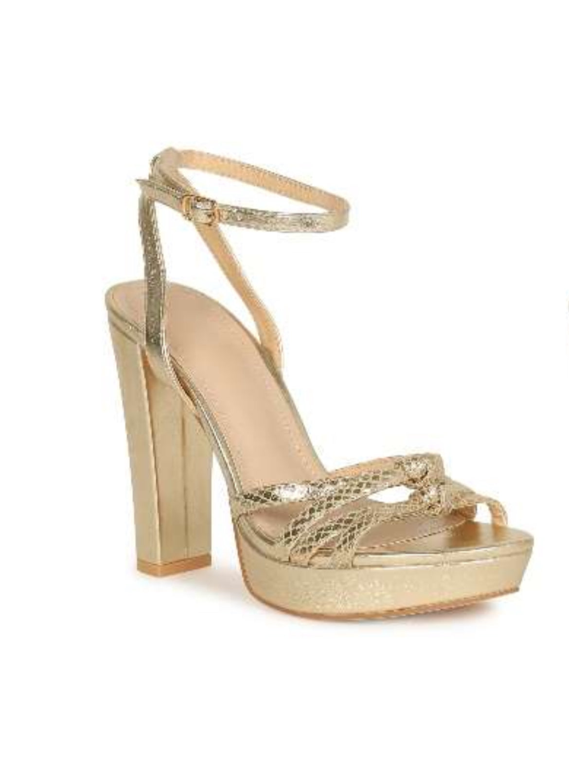Jonetta-3 Block Platform Heels