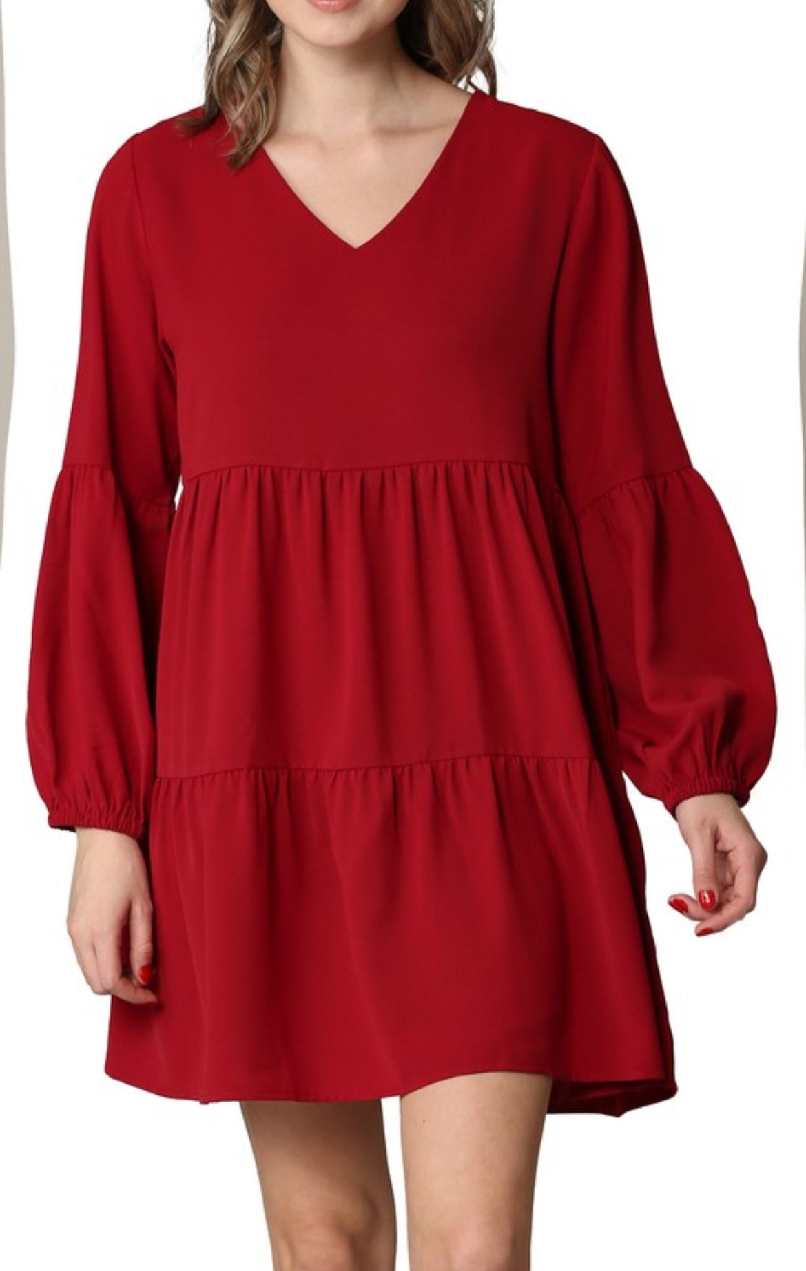 Deep Red Scarlet Dress