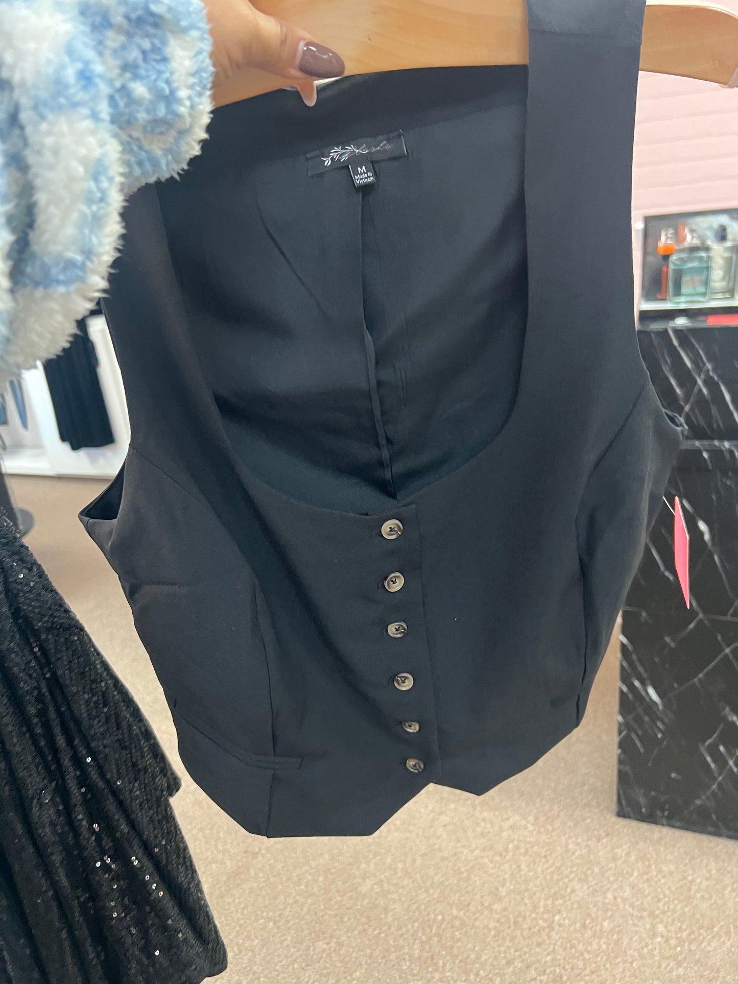 Iris Button Up Vest Top