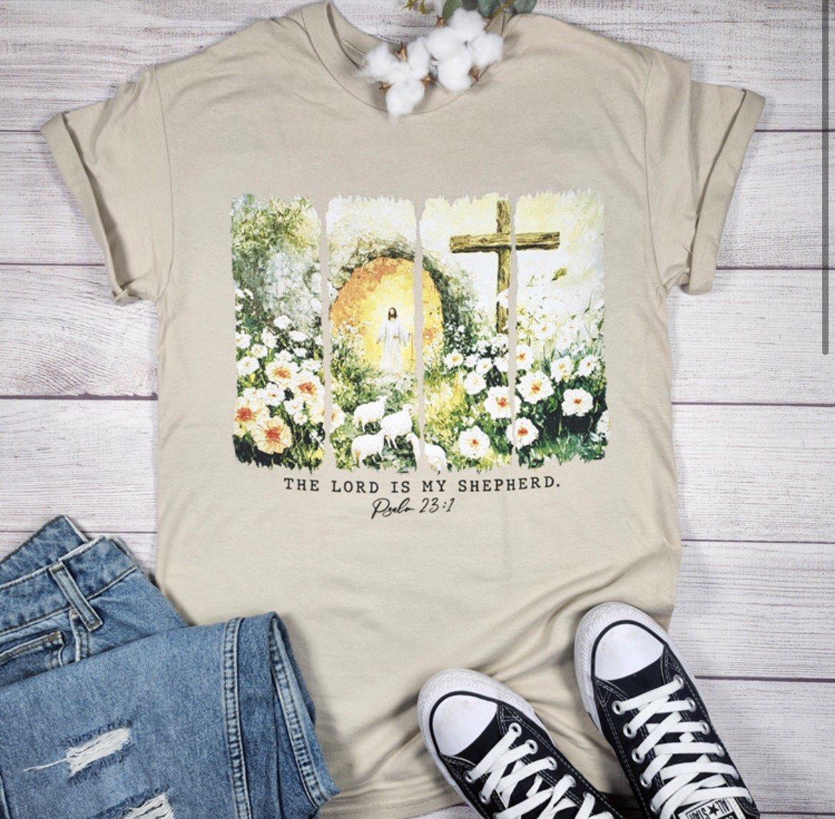Psalm 23:1 Watercolor T-Shirt