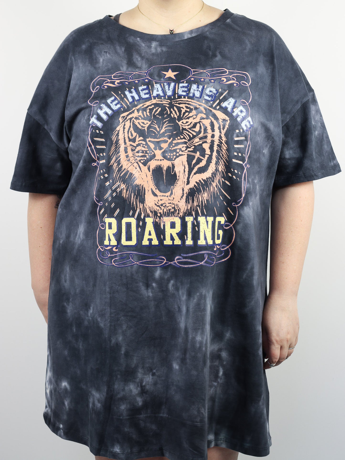 Gray Wash T-shirt Dress