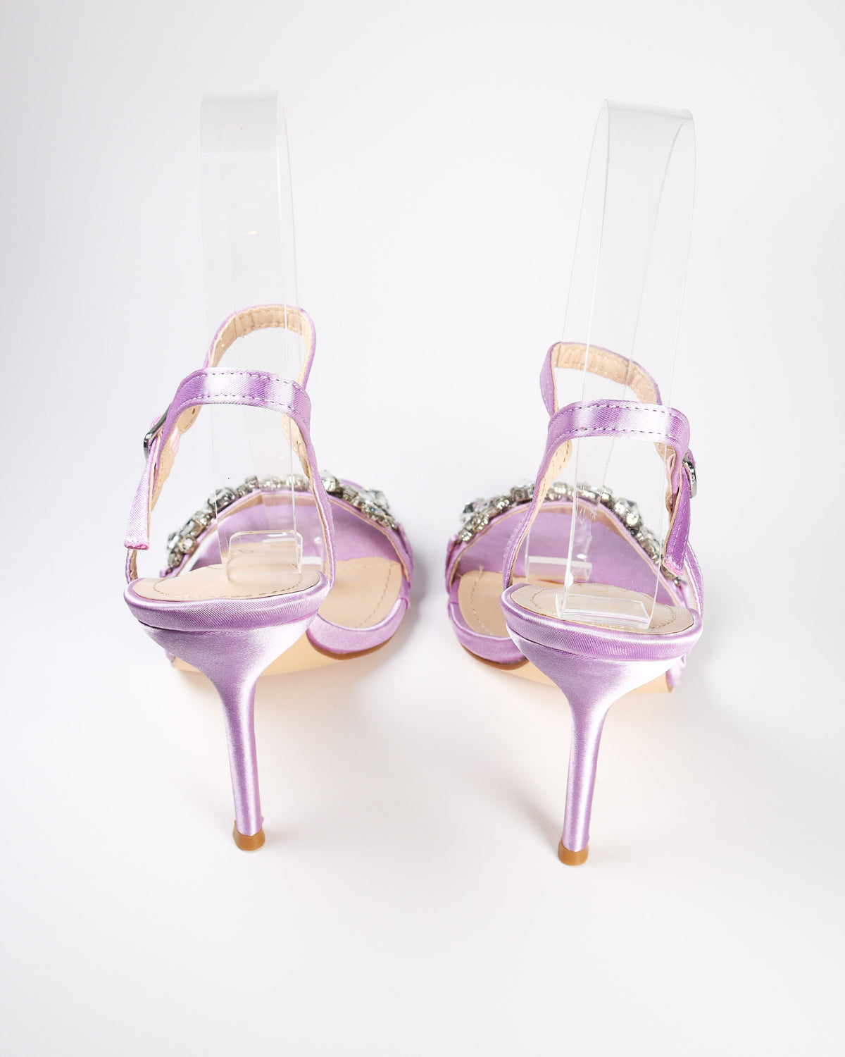 Viciaa-7 Rhinestone Strap Heels