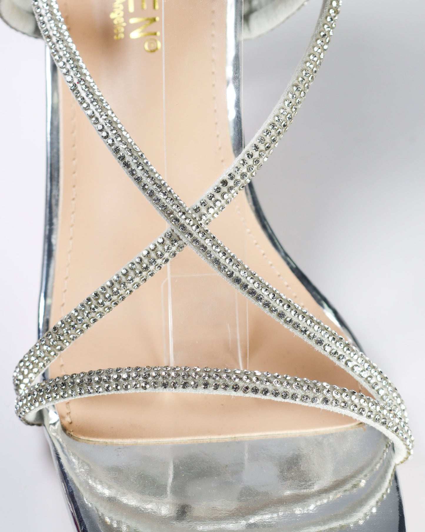 Mandisa-10 Rhinestone Wrap Up Heel
