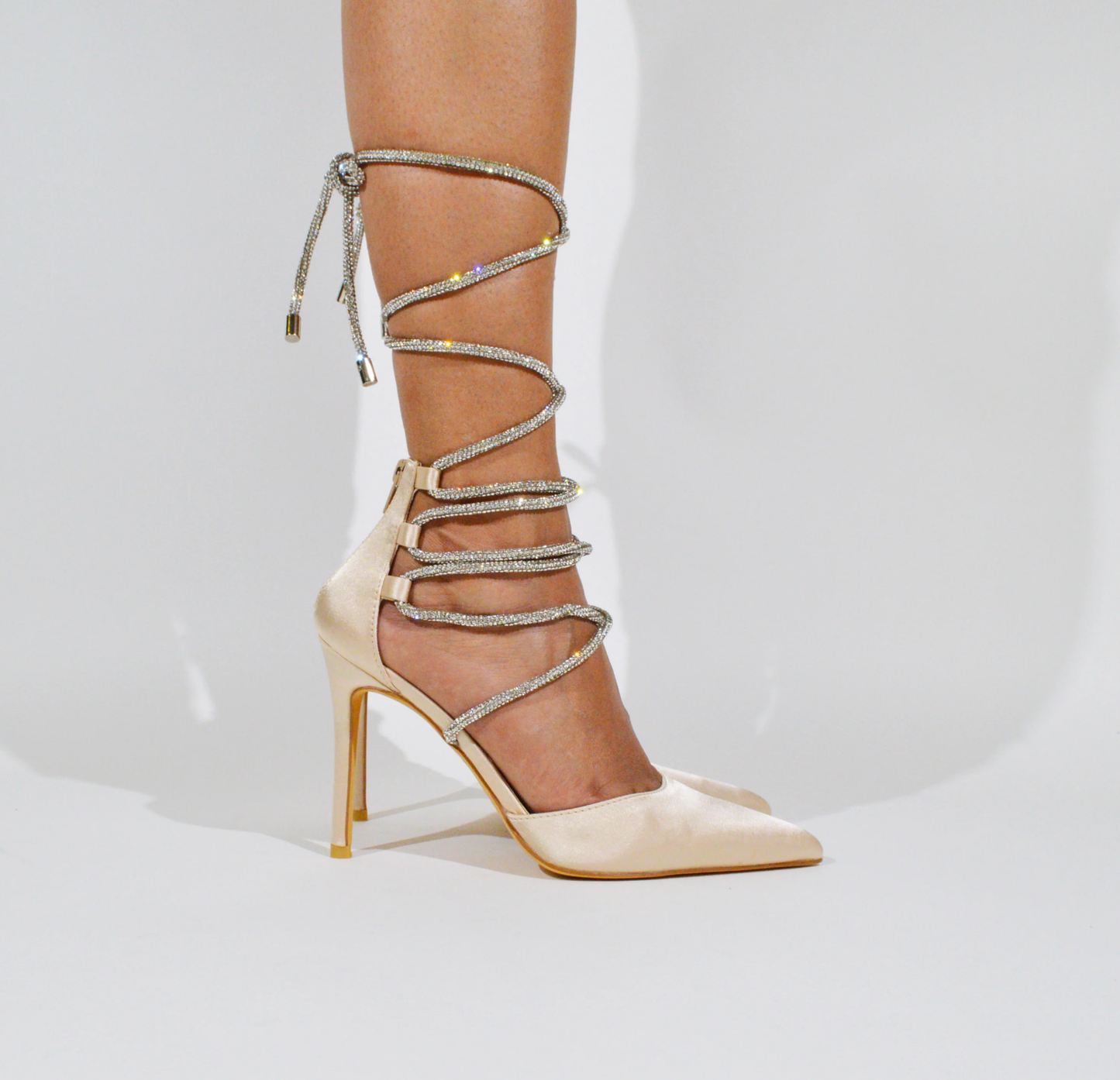 Lynda-10 Wrap Up Stiletto Pumps
