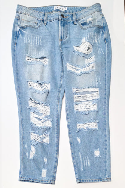 CELLO High Rise Straight Jeans