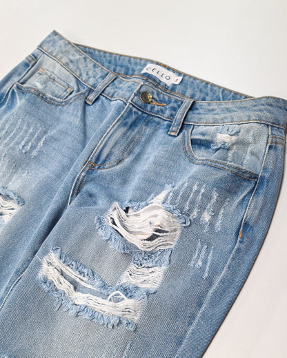 CELLO High Rise Straight Jeans