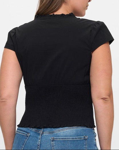 PLUS Cap Sleeve Corset Top