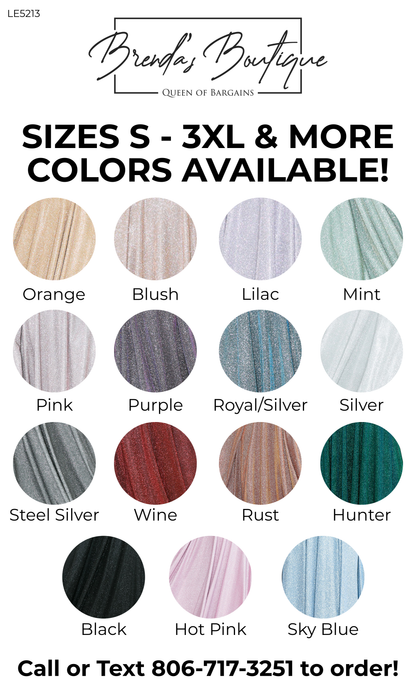 LE 5236+ Metallic Sweetheart Off Shoulder Gown