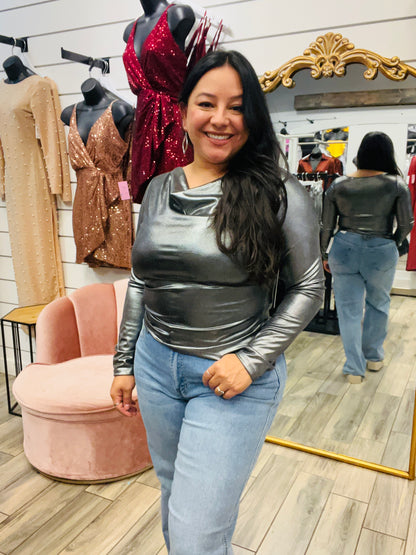 Metallic Angie Top