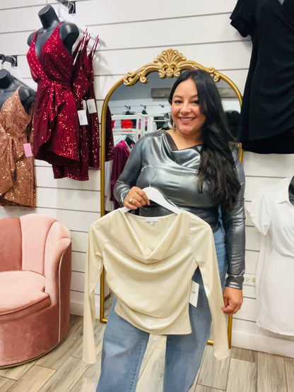 Metallic Angie Top