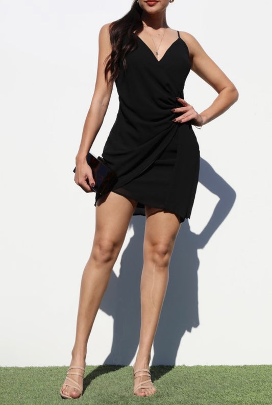 Cami Style Mini Wrap Dress
