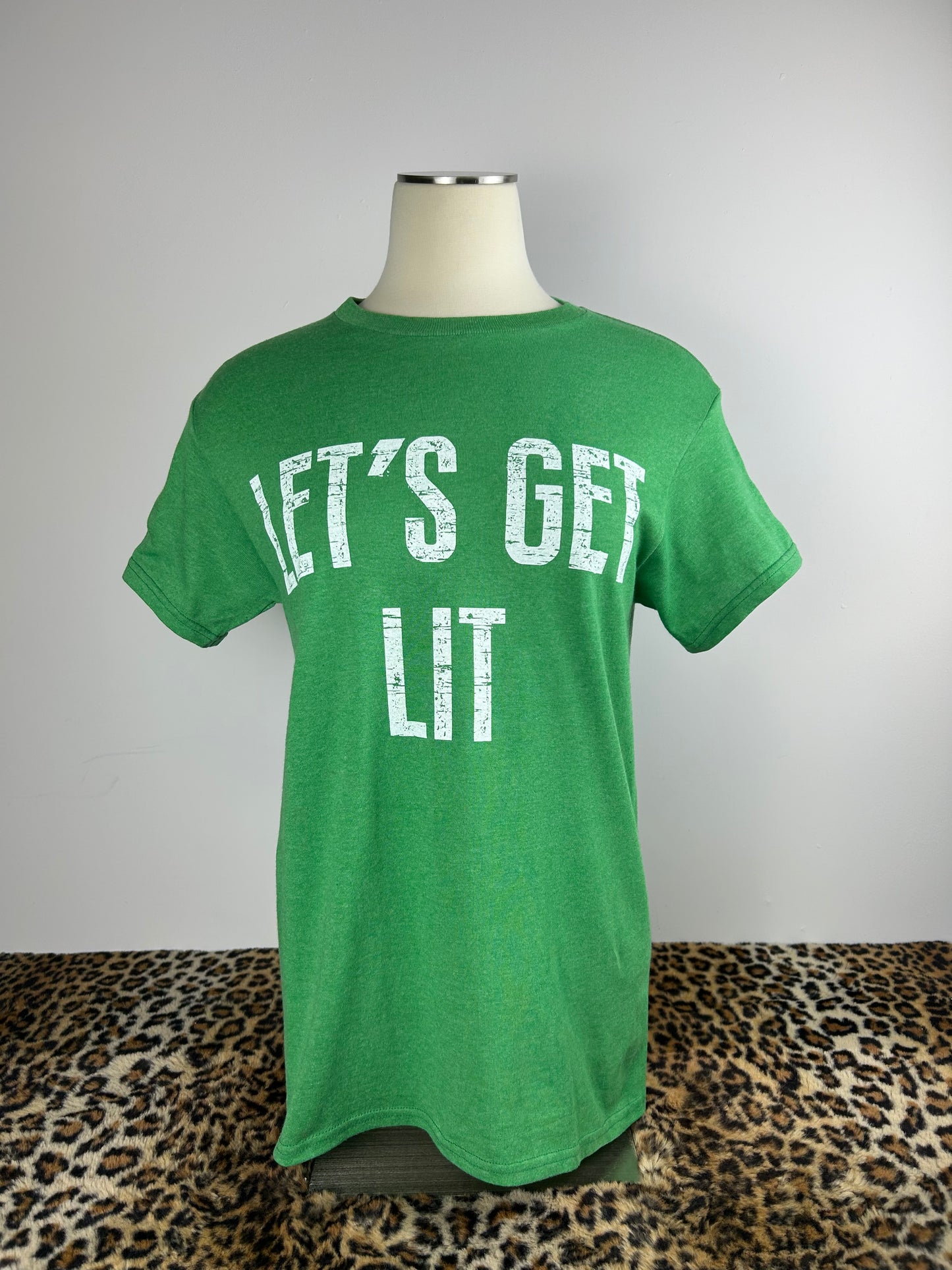 Unisex Lets Get Lit Green T-shirt