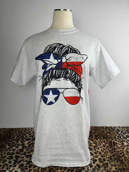 Texas Flag Girl T-shirt