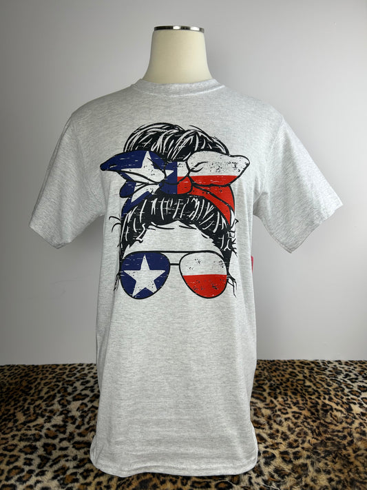 Texas Flag Girl T-shirt