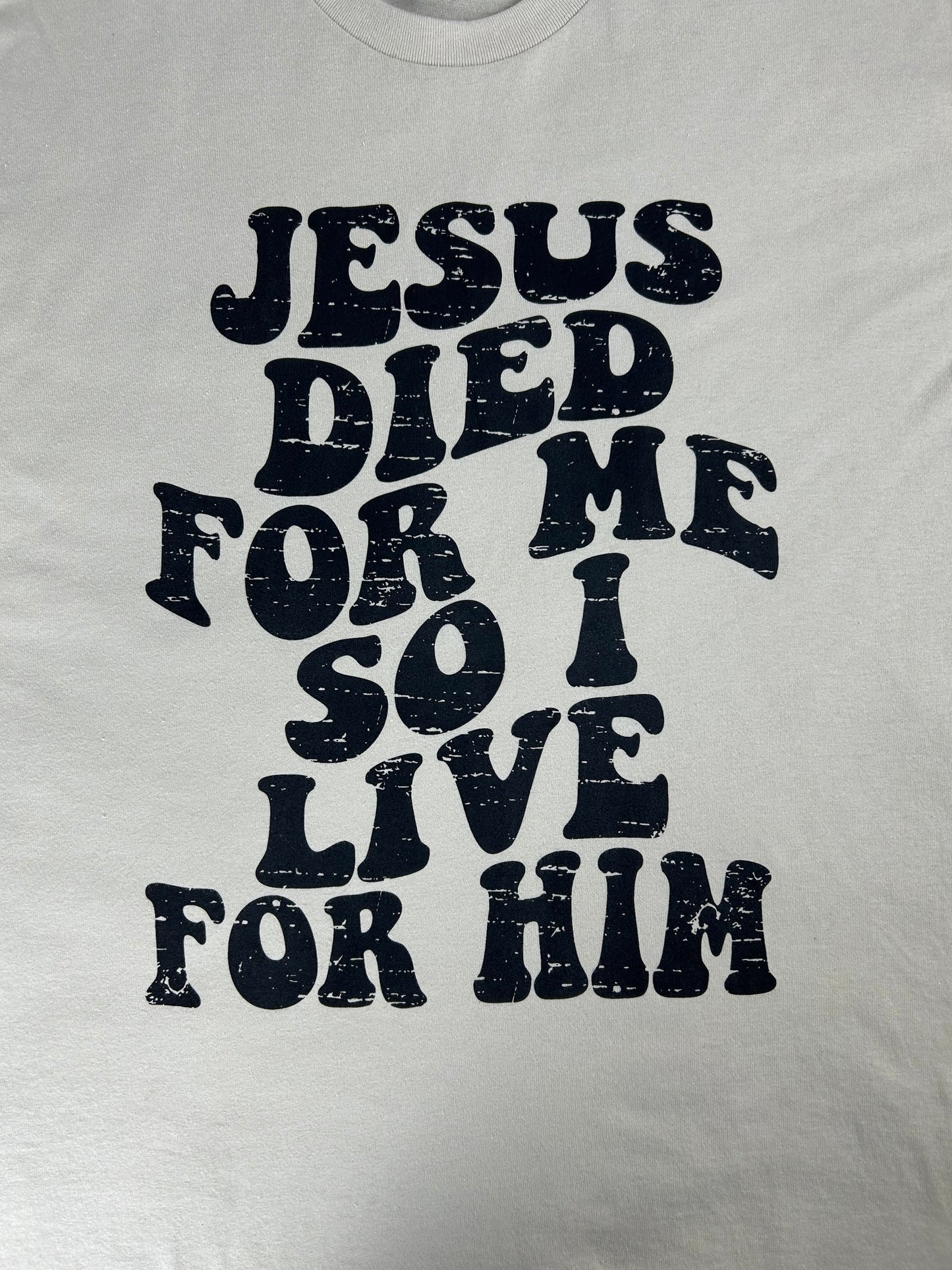 Jesus Died for Me so I Live for Him T-Shirt