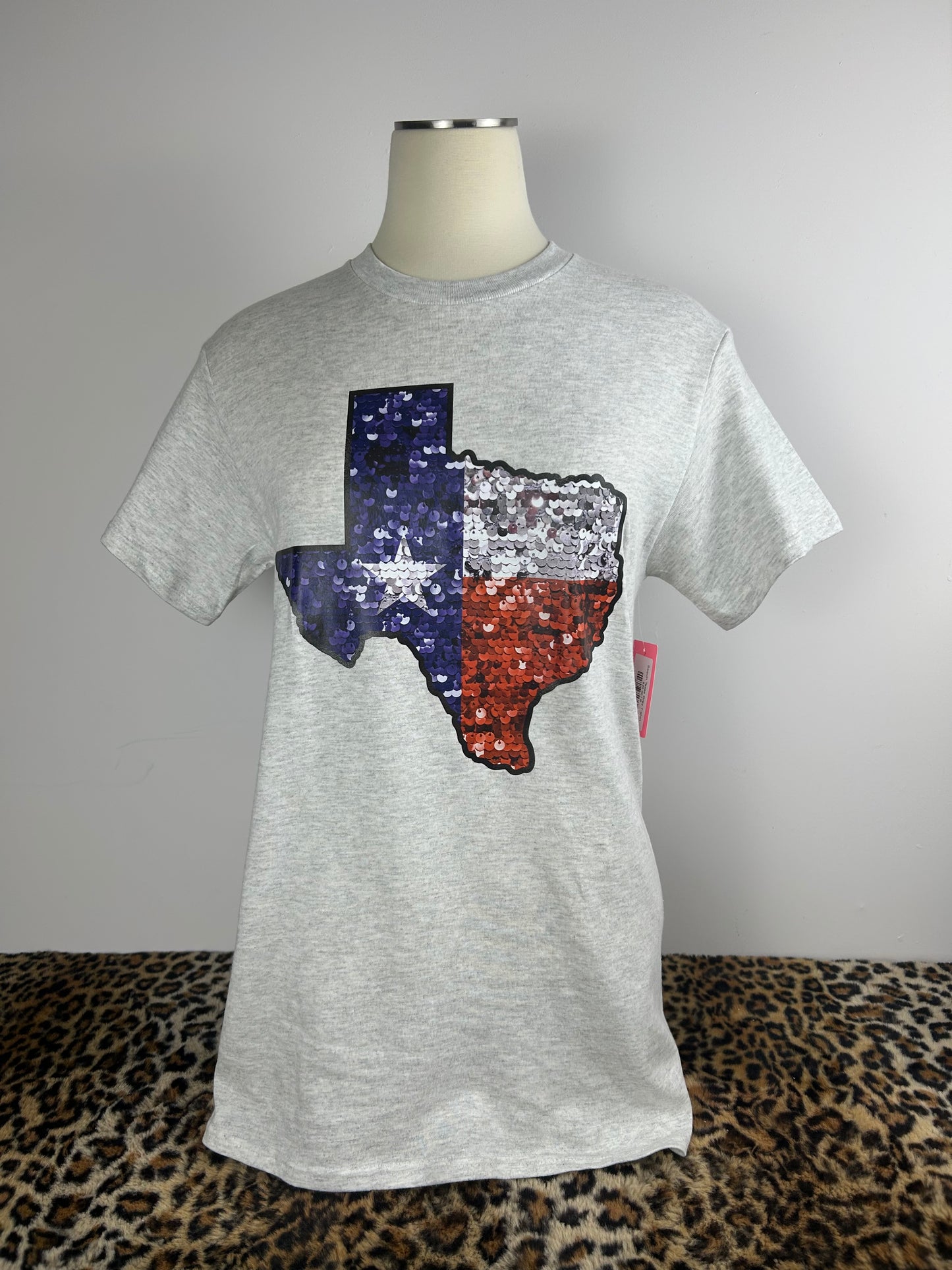 Sequin Texas Grey T-shirt