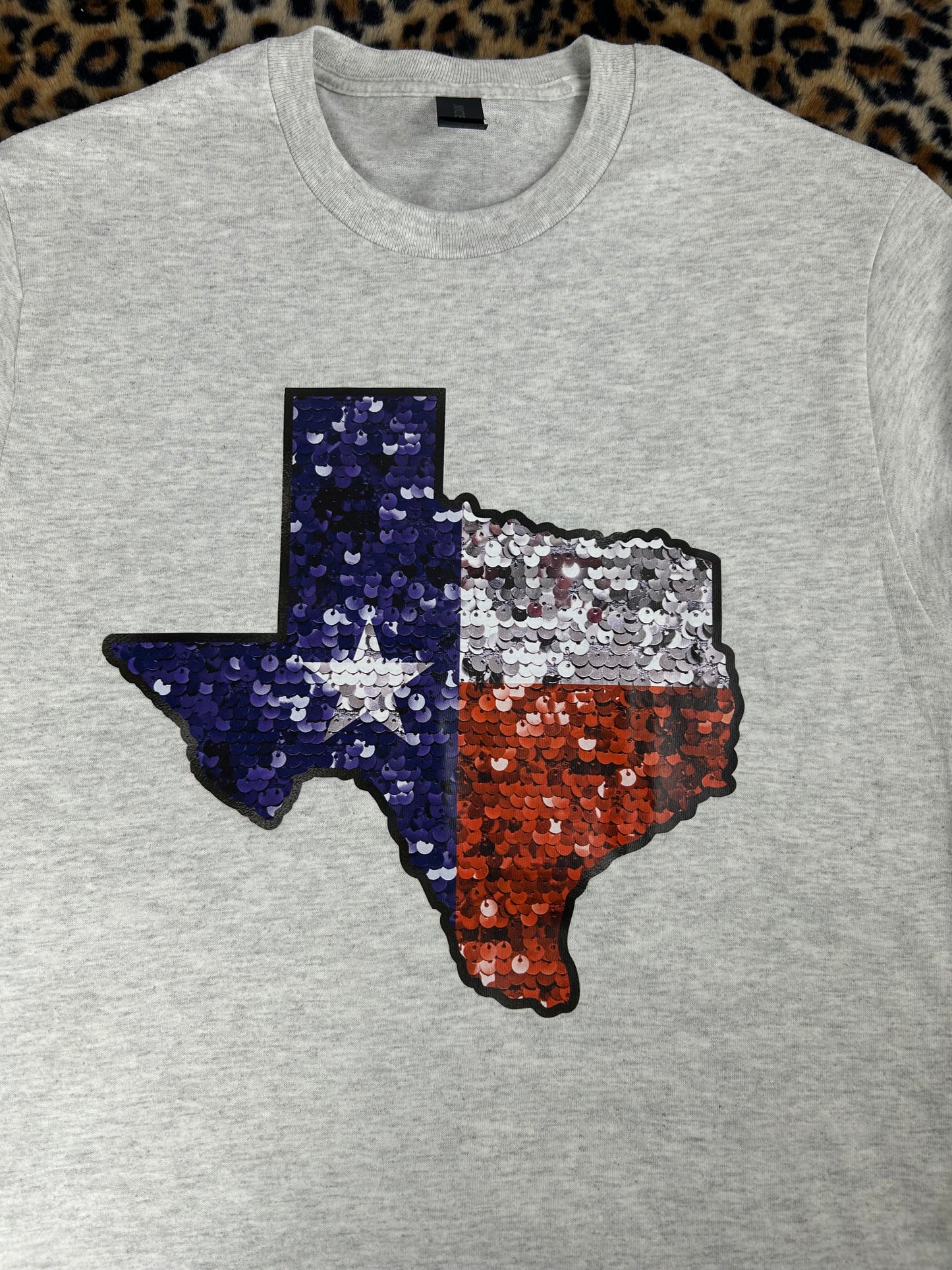 Sequin Texas Grey T-shirt
