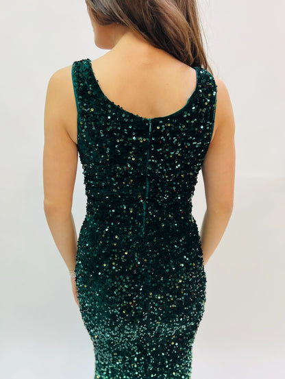 NR FSWD2390 Emerald Ombre Gown