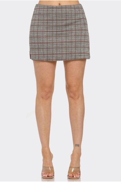 Plaid Mini Skirt