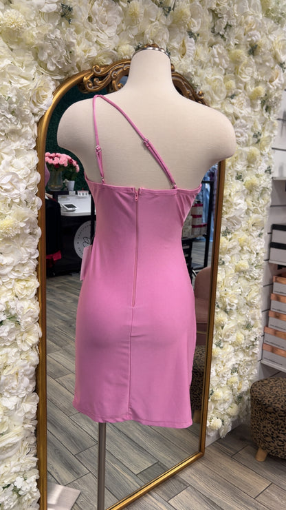 Bubble Gum One Sided Dress