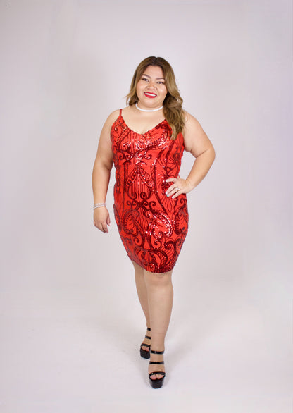 PLUS Sequin Inspo Dress