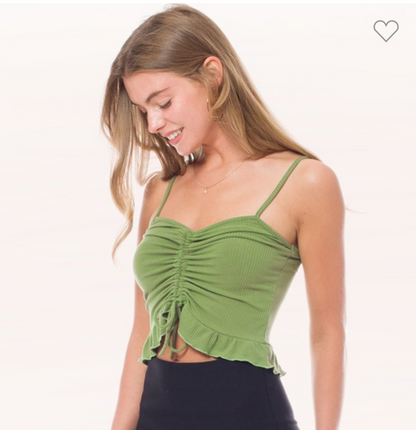 Drawstring Crop Top