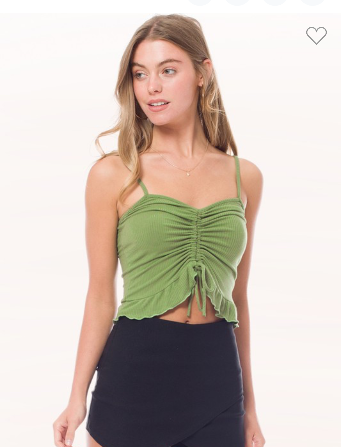 Drawstring Crop Top