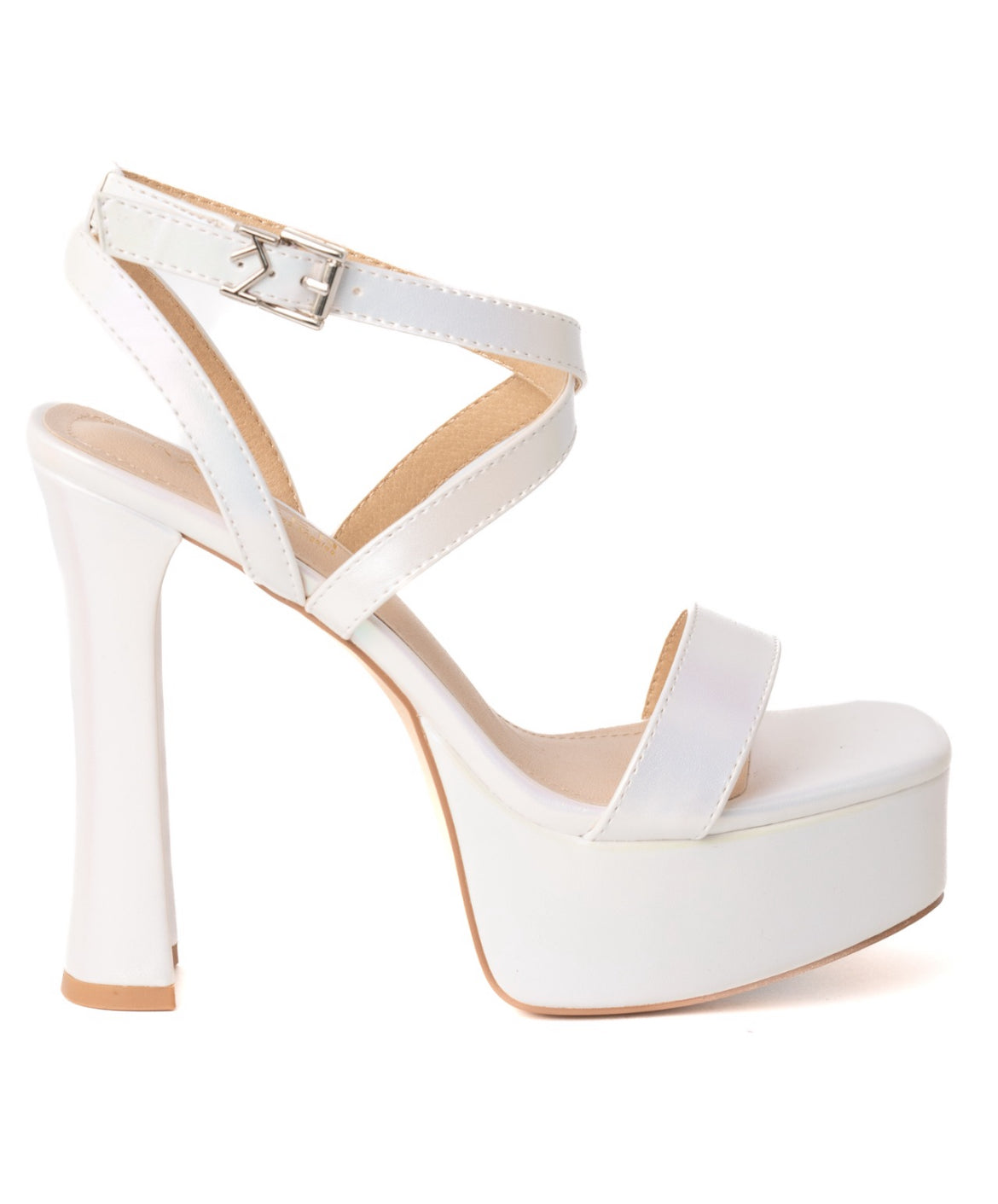 Kayleen Myra-88 Pearl White Pumps