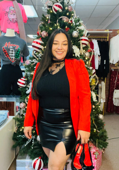 Leather Mini Skirt