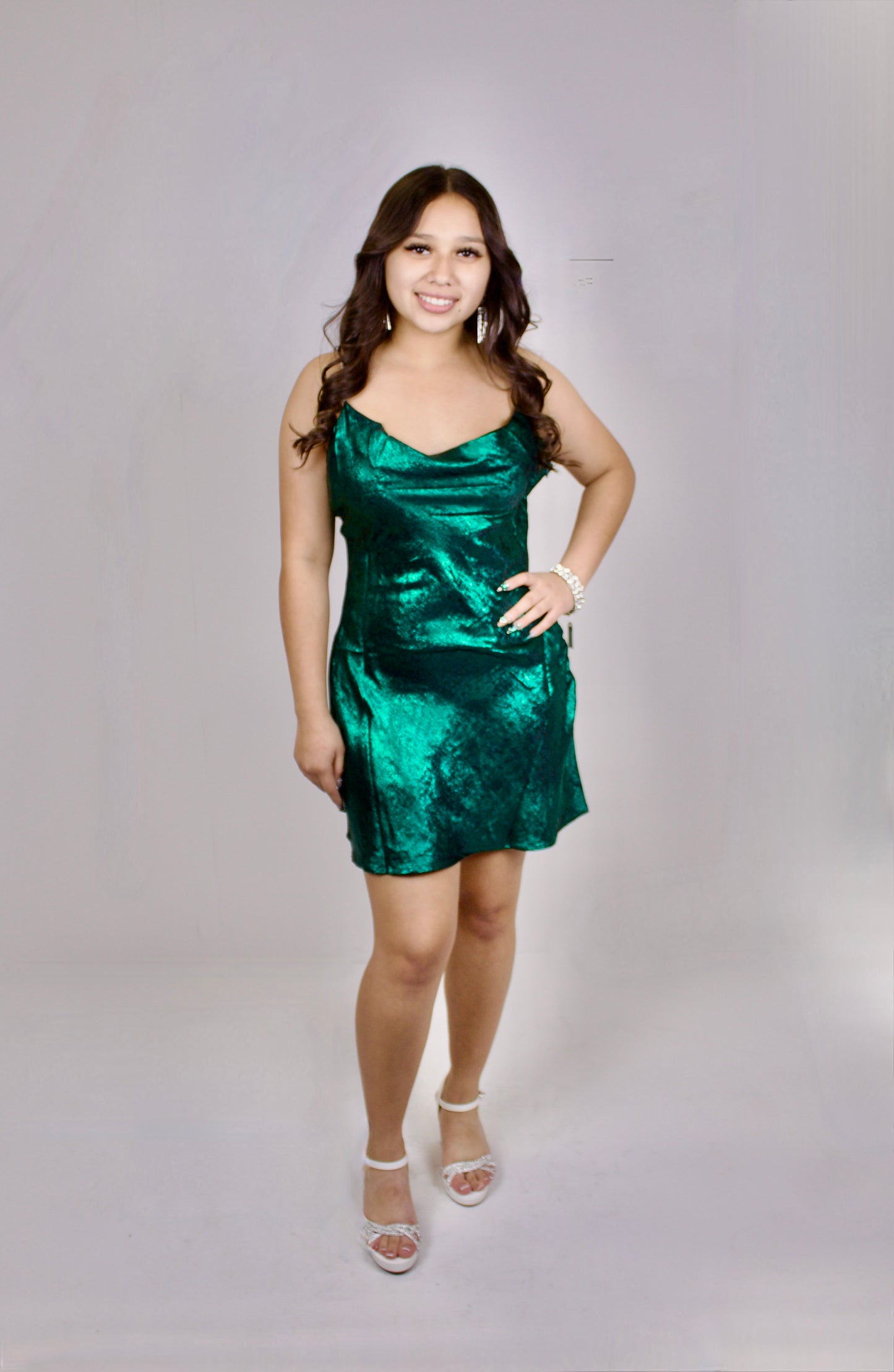 Sexy In Green Mini Dress