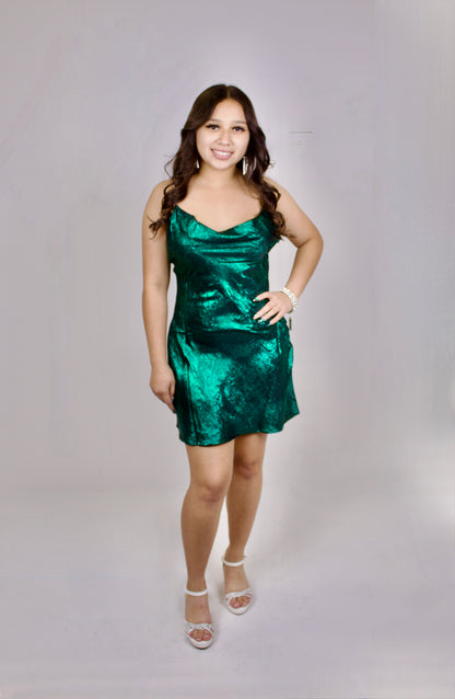 Sexy In Green Mini Dress