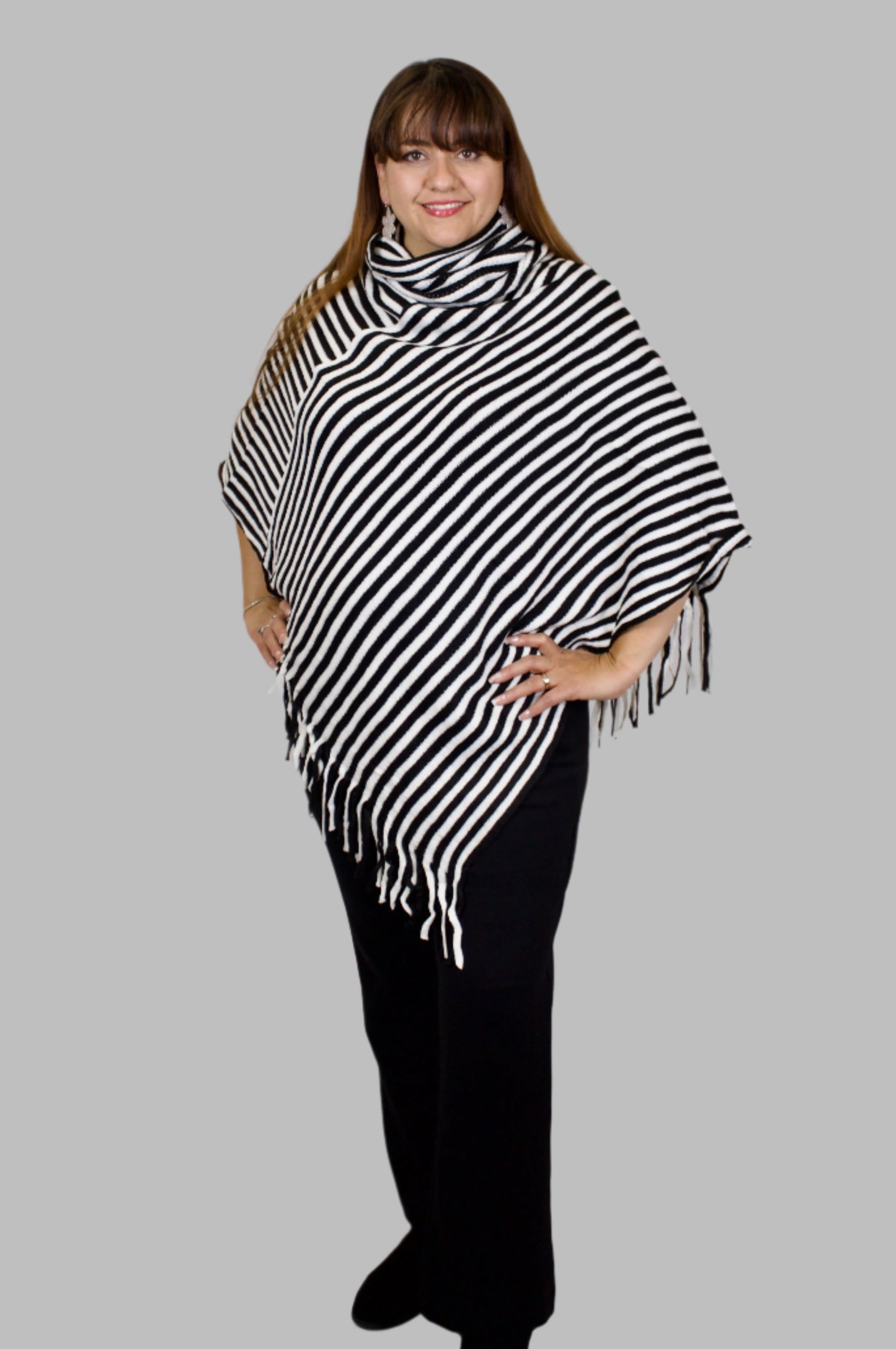 Striped Ponchos
