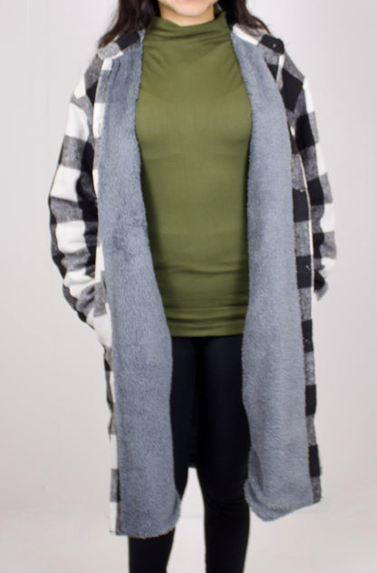 Marisol Plaid Long Shacket