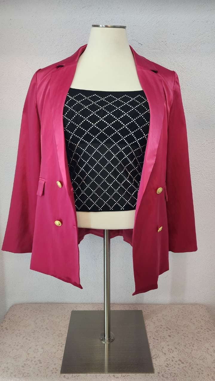 Plus Fuchsia Blazer