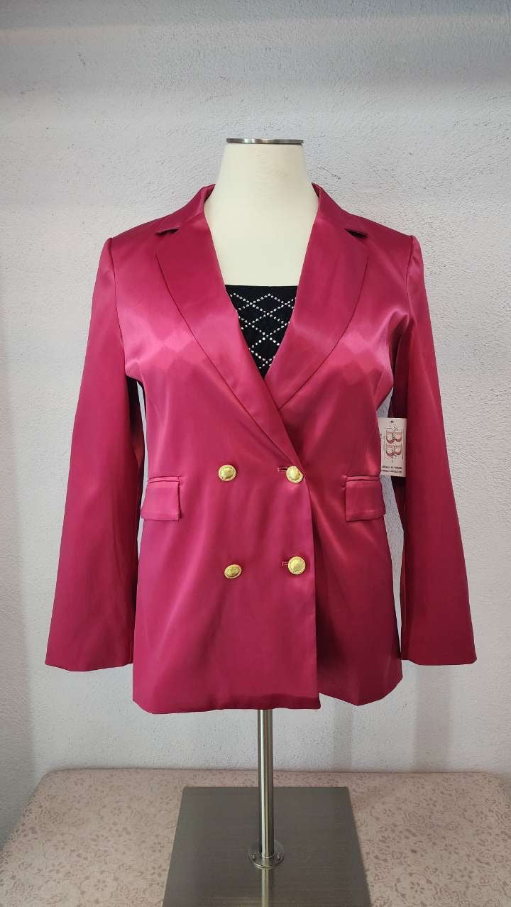 Plus Fuchsia Blazer