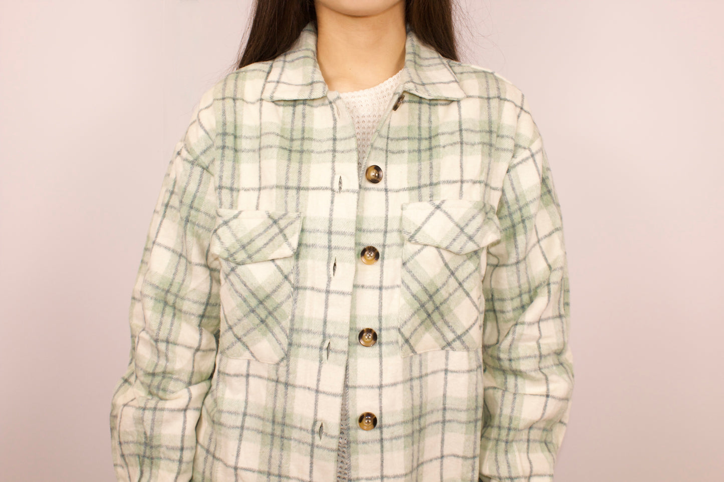 SAGE BUTTON UP