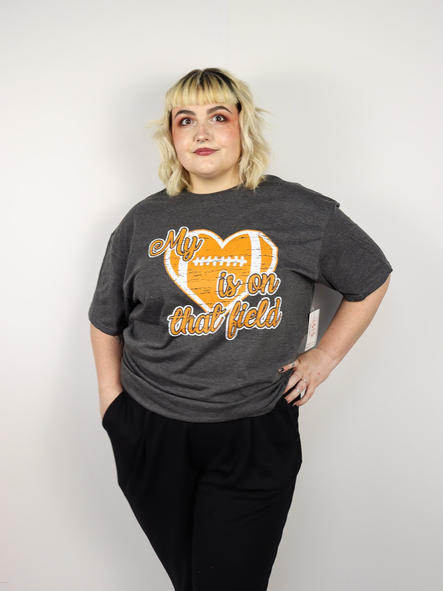 My Heart is on that Field Football T-Shirt