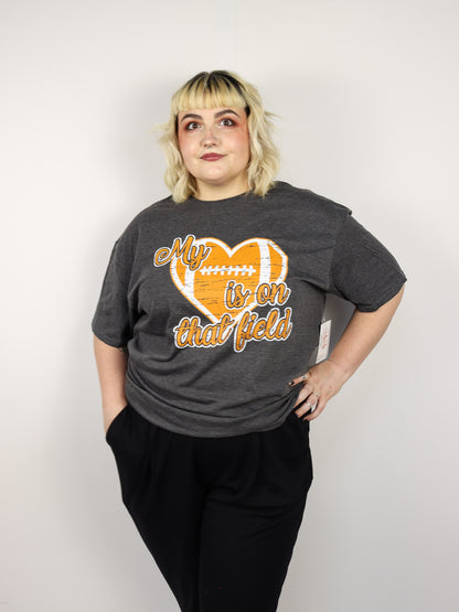 My Heart is on that Field Football T-Shirt