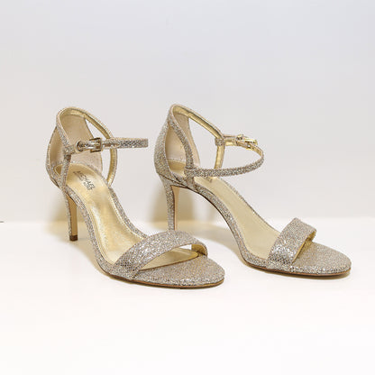 Michael Kors Simone Heels - Silver Sand