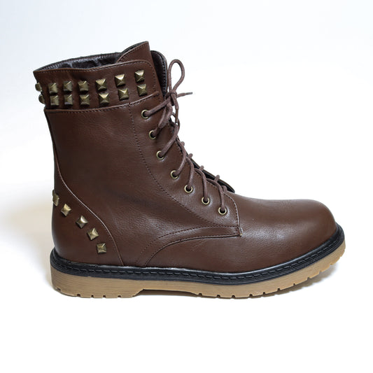 Daily Brown Combat Boots