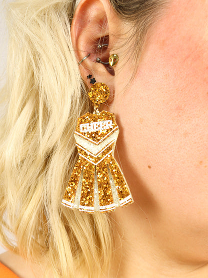 Glittered Cheer Earrings