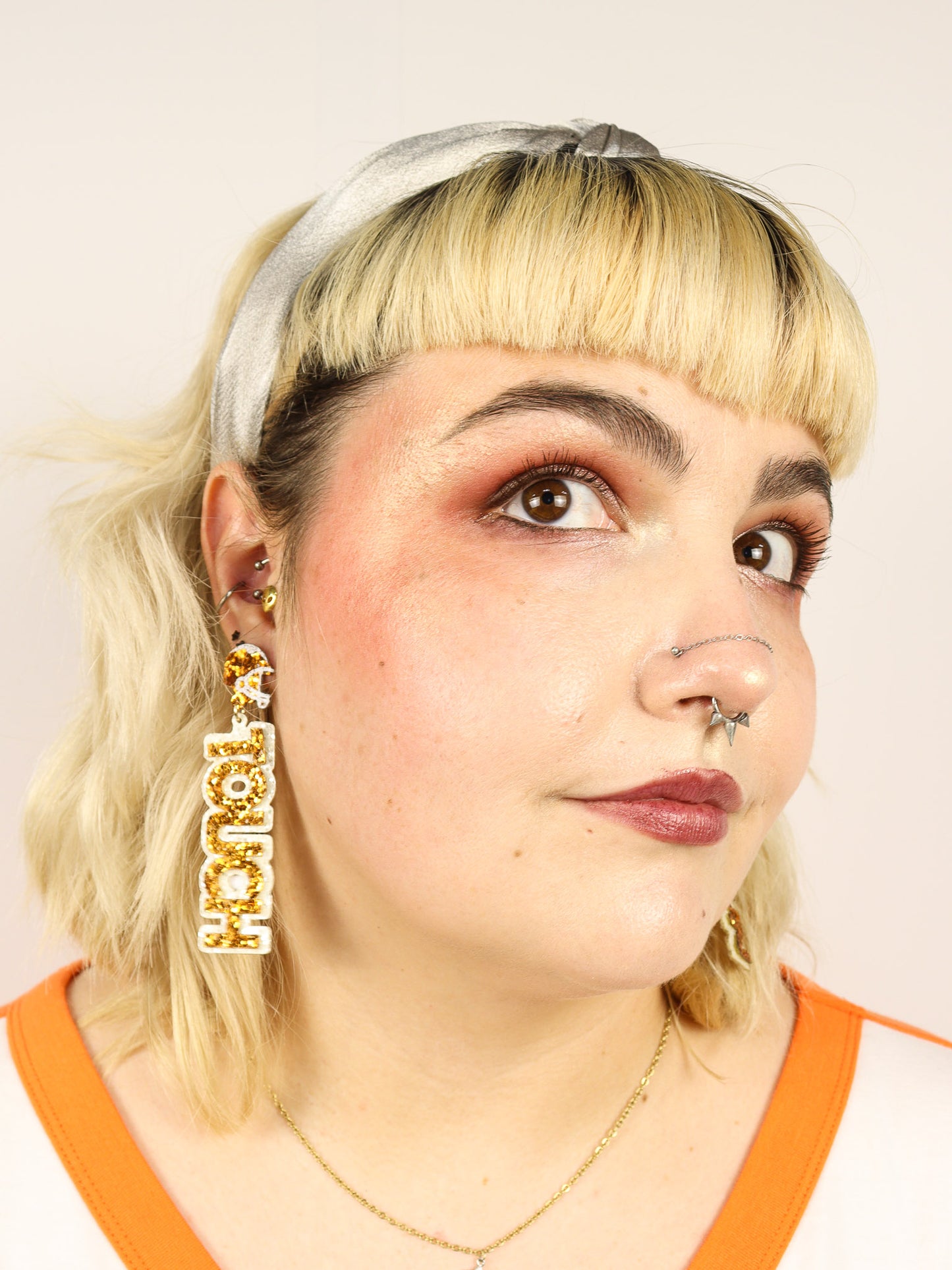 Touch Down Glittered Earrings
