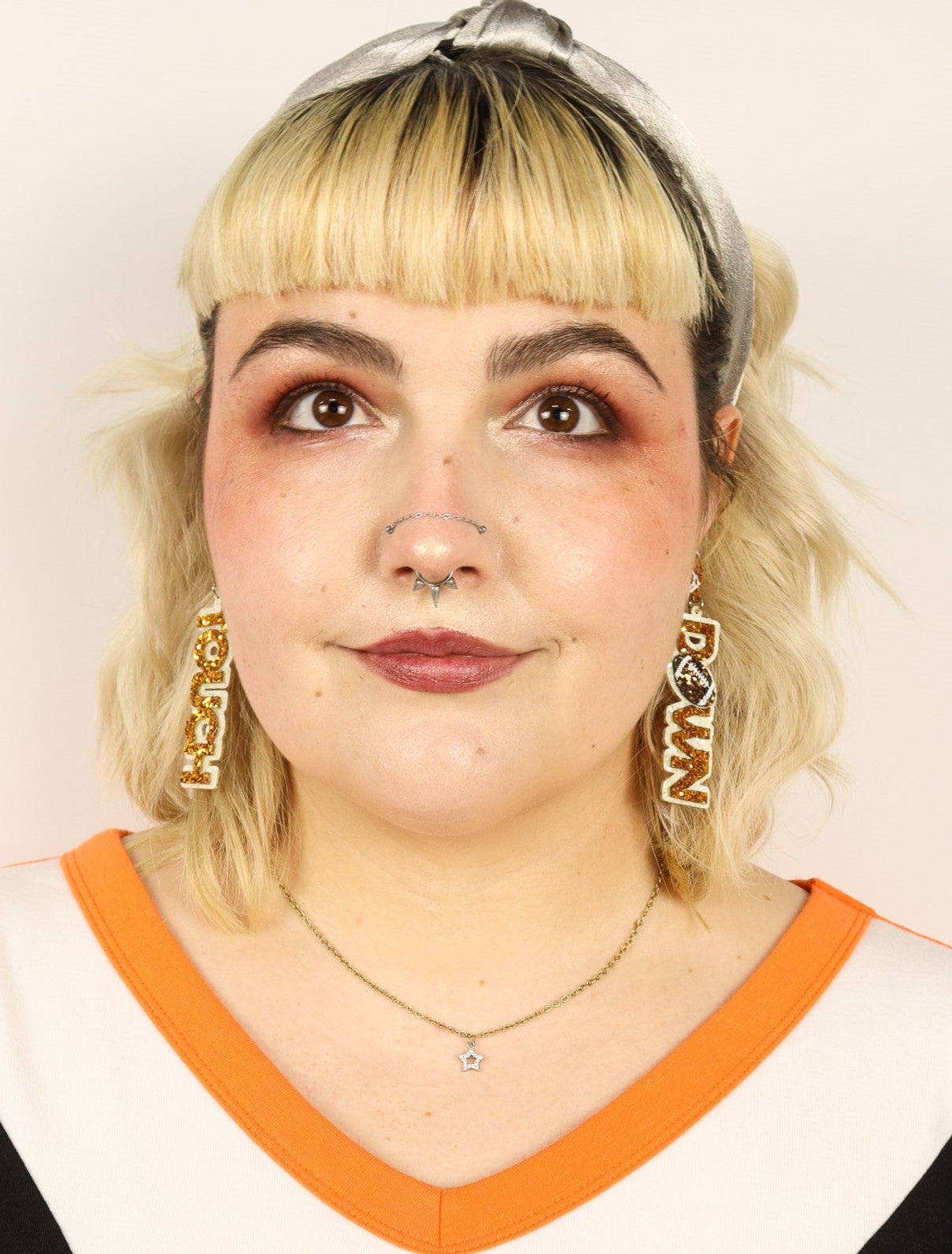 Touch Down Glittered Earrings