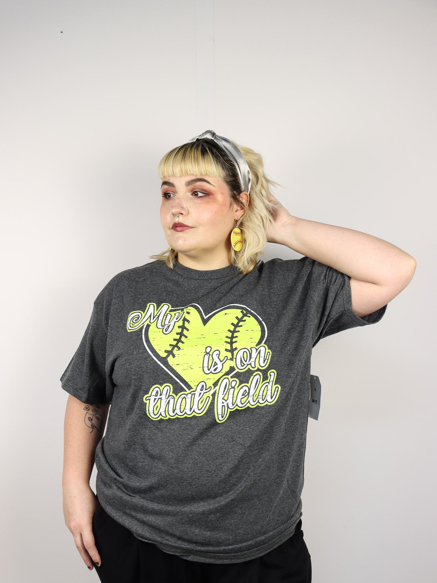 My Heart is on that Field Softball T-Shirt