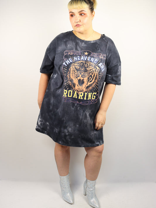 Gray Wash T-shirt Dress