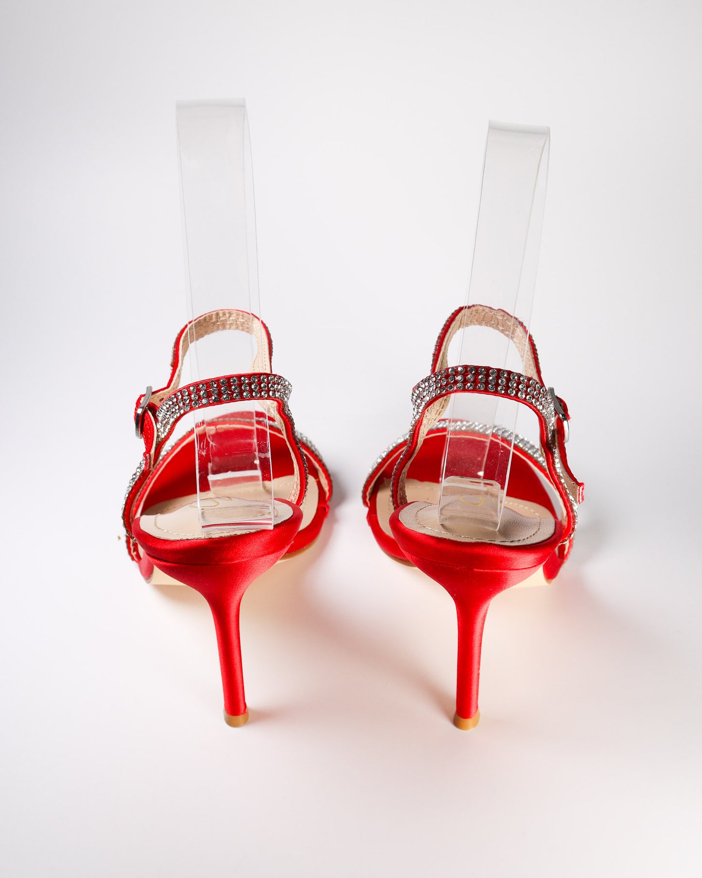 Viciaa-6 Strappy Rhinestone Stilettos