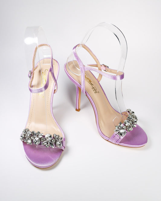 Viciaa-7 Rhinestone Strap Heels